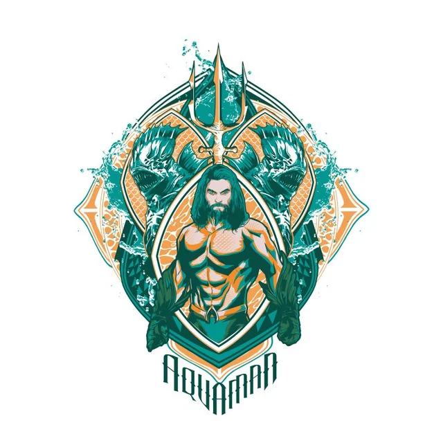 Aquaman Seven Kingdoms t-shirt - Wit