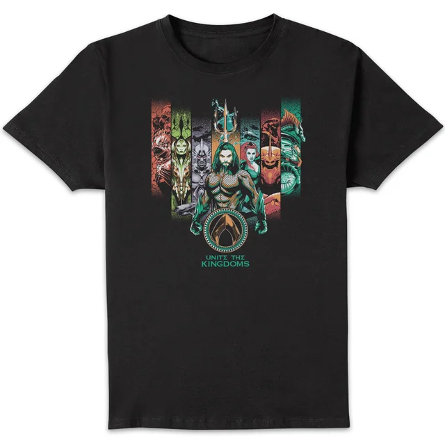 Aquaman Unite The Kingdoms t-shirt - Zwart
