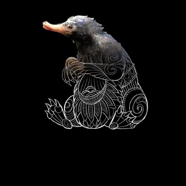 Fantastic Beasts Tribal Niffler t-shirt - Zwart