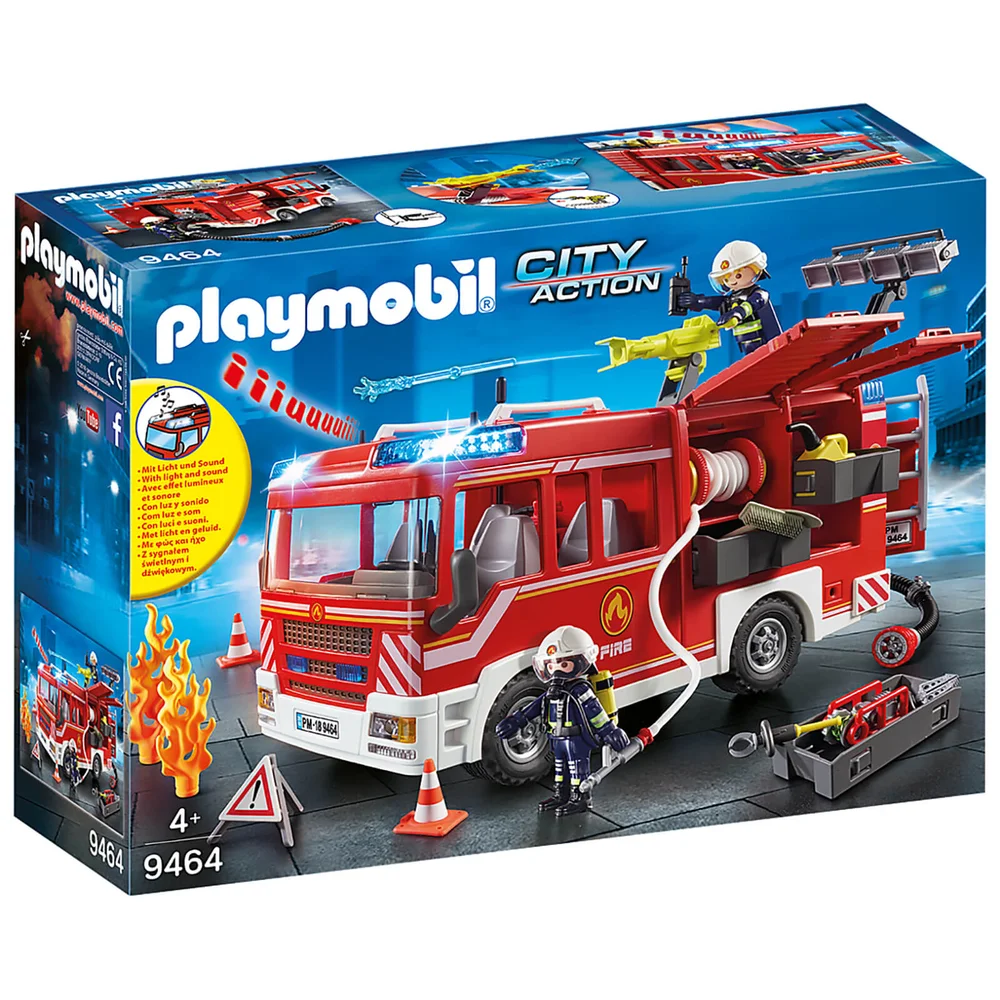 Playmobil City Action Brandweerauto met werkend waterkanon (9464) Afbeelding 1