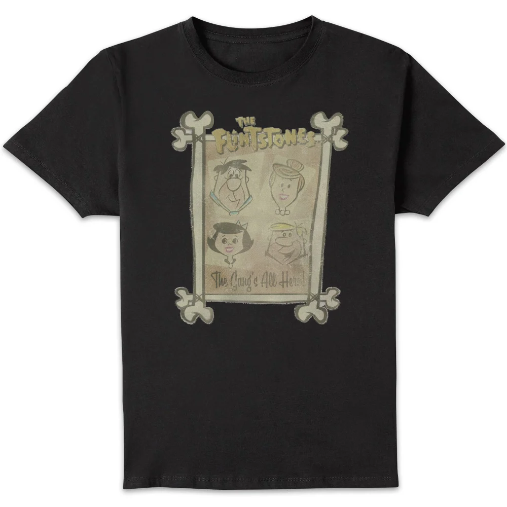 The Flintstones The Gang's All Here Men's T-Shirt - Black - S Afbeelding 1
