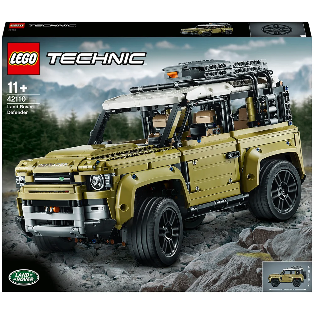 LEGO 42110 Technic Land Rover Defender Off Road 4x4 Speelgoed Auto, Exclusief Verzamel en Displaymodel voor Tieners Afbeelding 1
