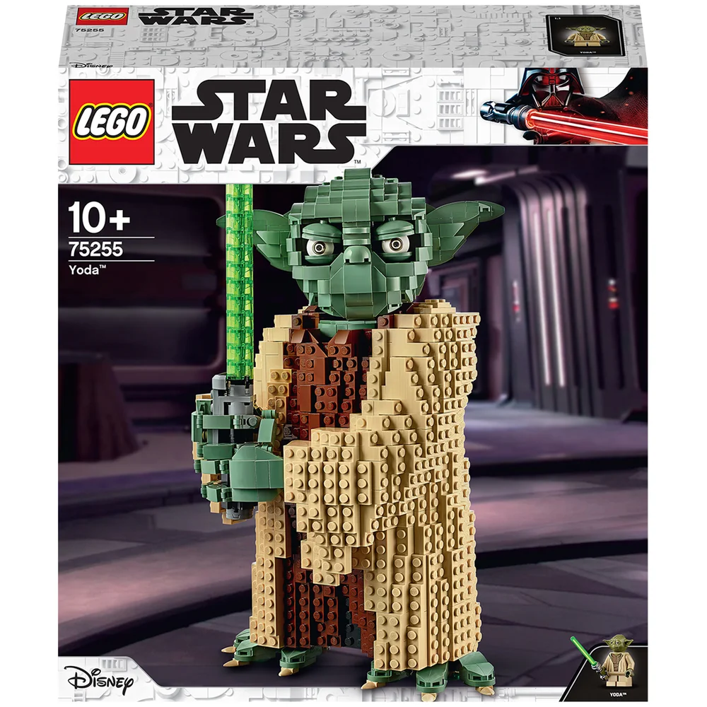 LEGO 75255 Star Wars Yoda Bouwset, Verzamelmodel met Displaystandaard, The Attack of the Clones Collectie Afbeelding 1
