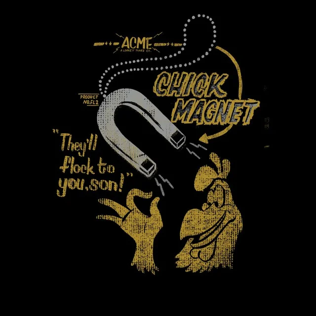 Looney Tunes ACME Chick Magnet Men's T-Shirt - Black