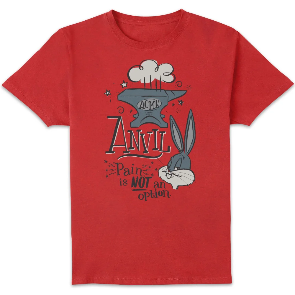 Looney Tunes ACME Anvil Men's T-Shirt - Red - S Afbeelding 1