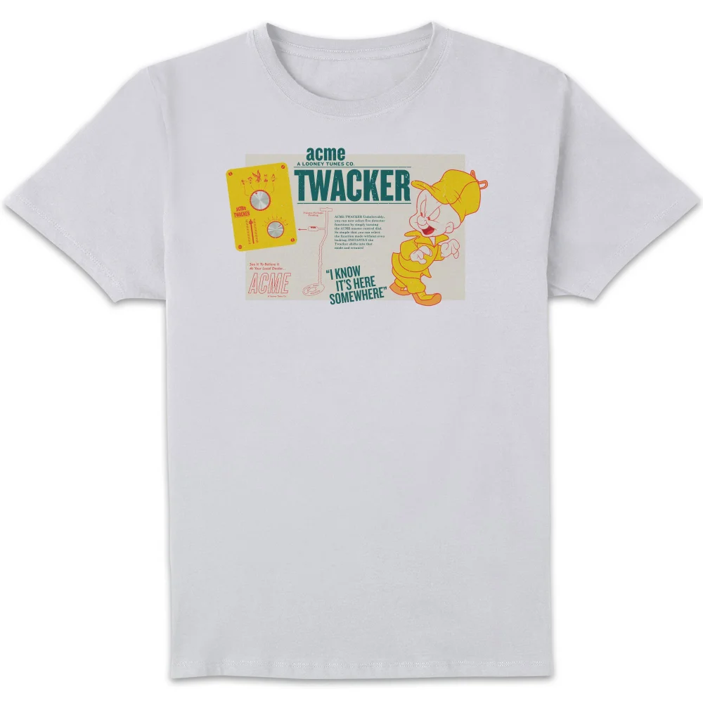 Looney Tunes ACME Twacker Men's T-Shirt - White - S Afbeelding 1