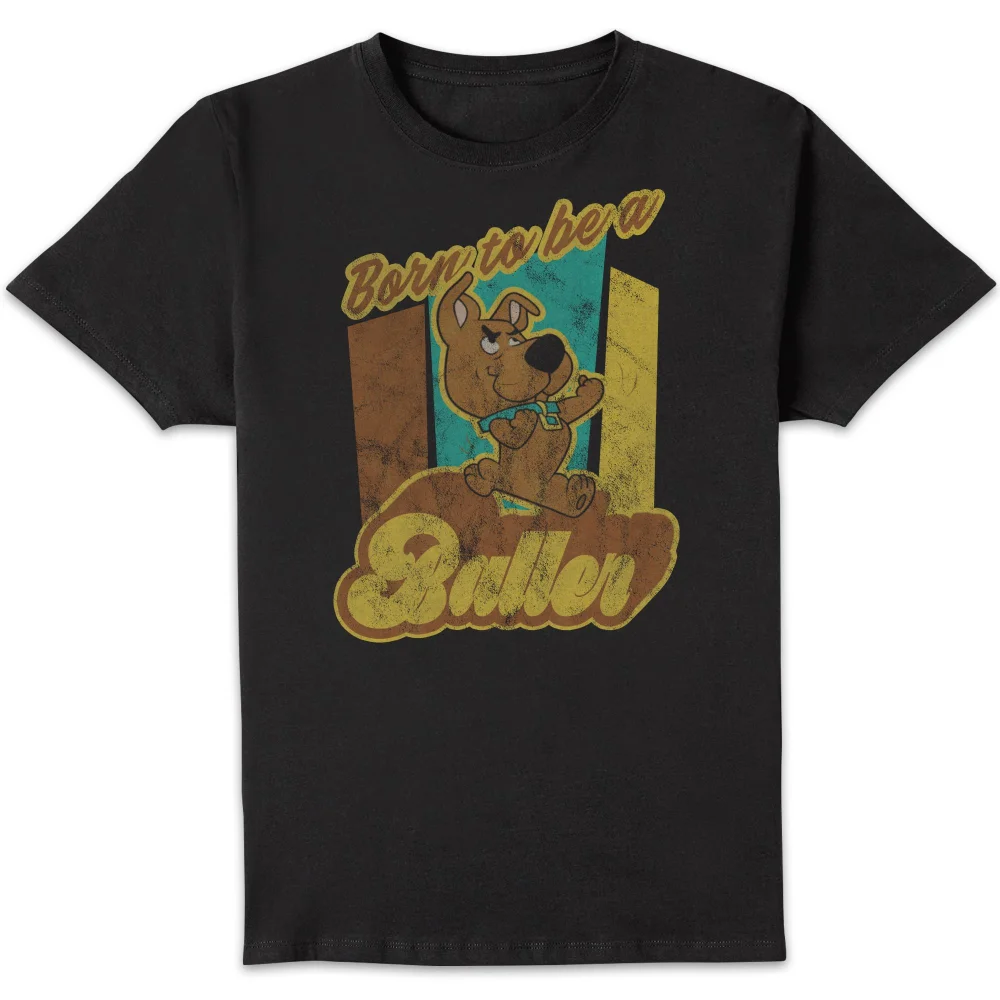 Scooby Doo Born To Be A Baller Men's T-Shirt - Black - S Afbeelding 1