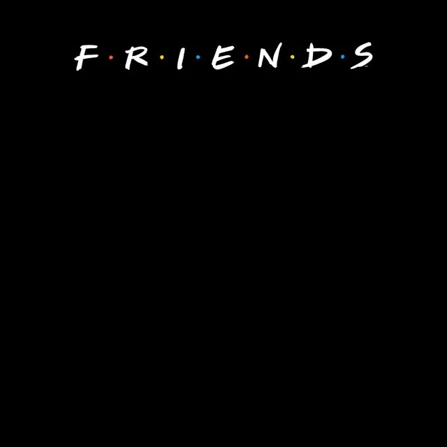Friends Logo Contrast t-shirt - Zwart