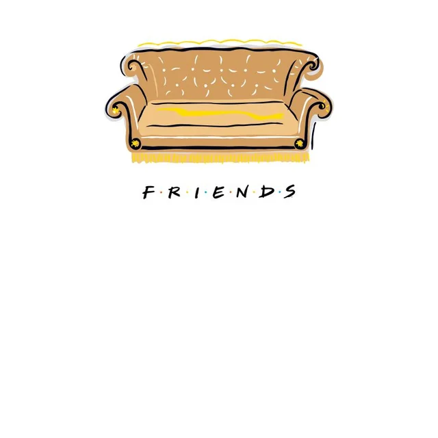 Friends Couch t-shirt - Wit