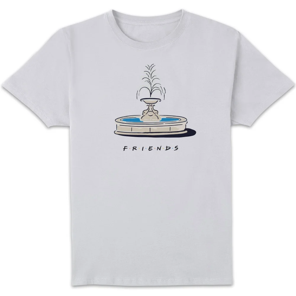 Friends Fountain t-shirt - Wit - S Afbeelding 1