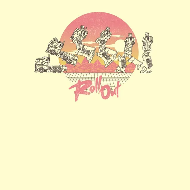 Transformers Roll Out t-shirt - Witte vintage wash