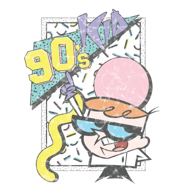 Cartoon Network Spin-Off Dexter's Laboratory 90s kinder t-shirt - Wit