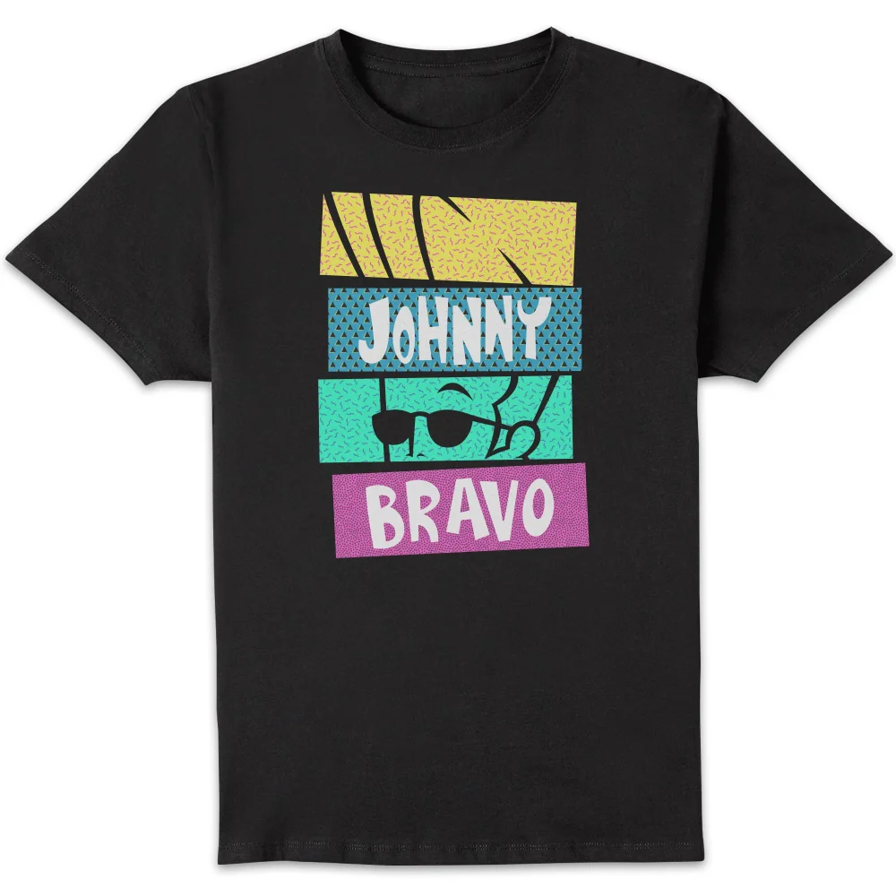 Cartoon Network Spin-Off Johnny Bravo 90s Slices t-shirt - Zwart - S Afbeelding 1
