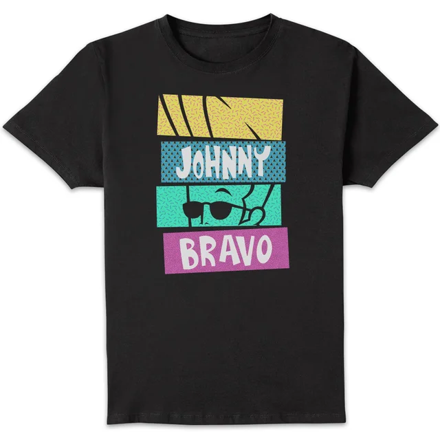 Cartoon Network Spin-Off Johnny Bravo 90s Slices t-shirt - Zwart