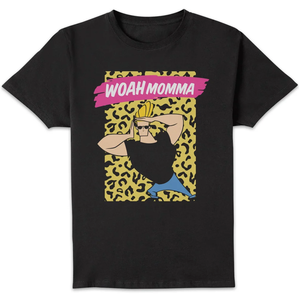 Johnny Bravo Woah Momma Men's T-Shirt - Black - S Afbeelding 1