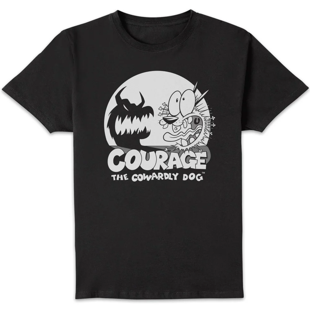 Courage The Cowardly Dog Spotlight Men's T-Shirt - Black - S Afbeelding 1