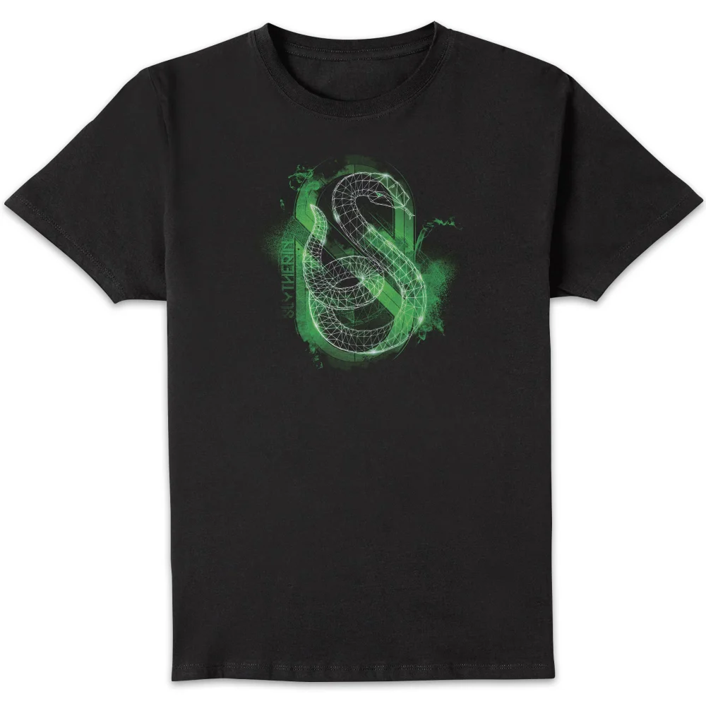 Harry Potter Slytherin Geometric t-shirt - Zwart - S Afbeelding 1