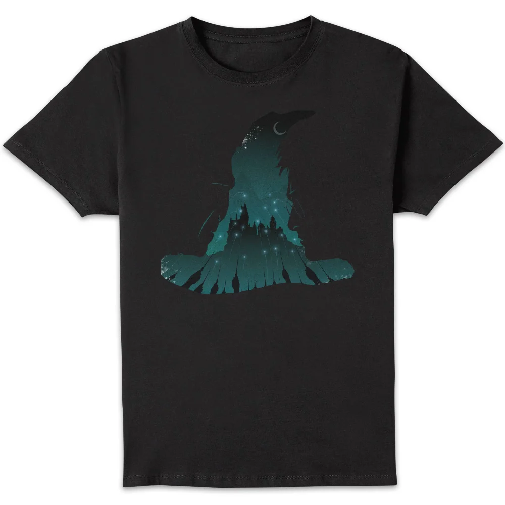 Harry Potter Sorting Hat Silhouet t-shirt - Zwart - S Afbeelding 1