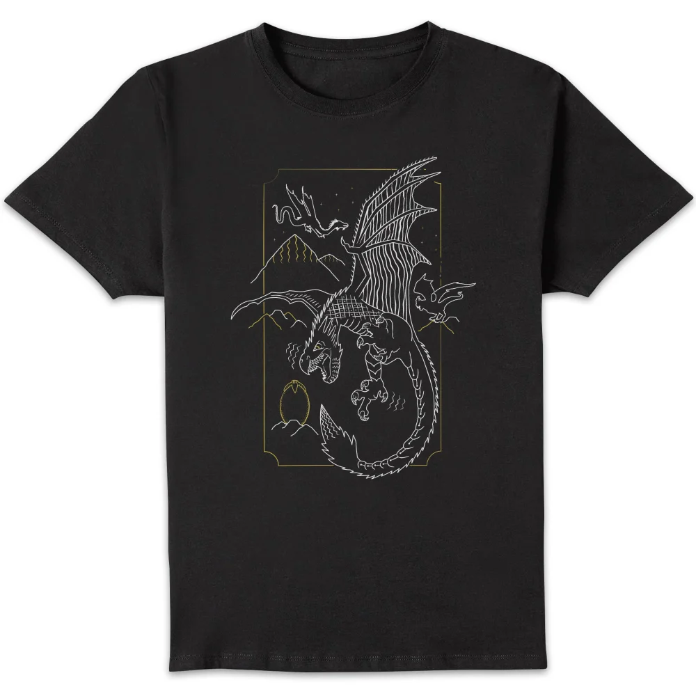 Harry Potter Hungarian Horntail Dragon t-shirt - Zwart - S Afbeelding 1