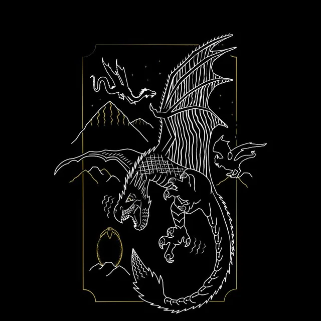 Harry Potter Hungarian Horntail Dragon t-shirt - Zwart