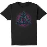 Harry Potter Deathly Hallows Neon t-shirt - Zwart - undefined undefined