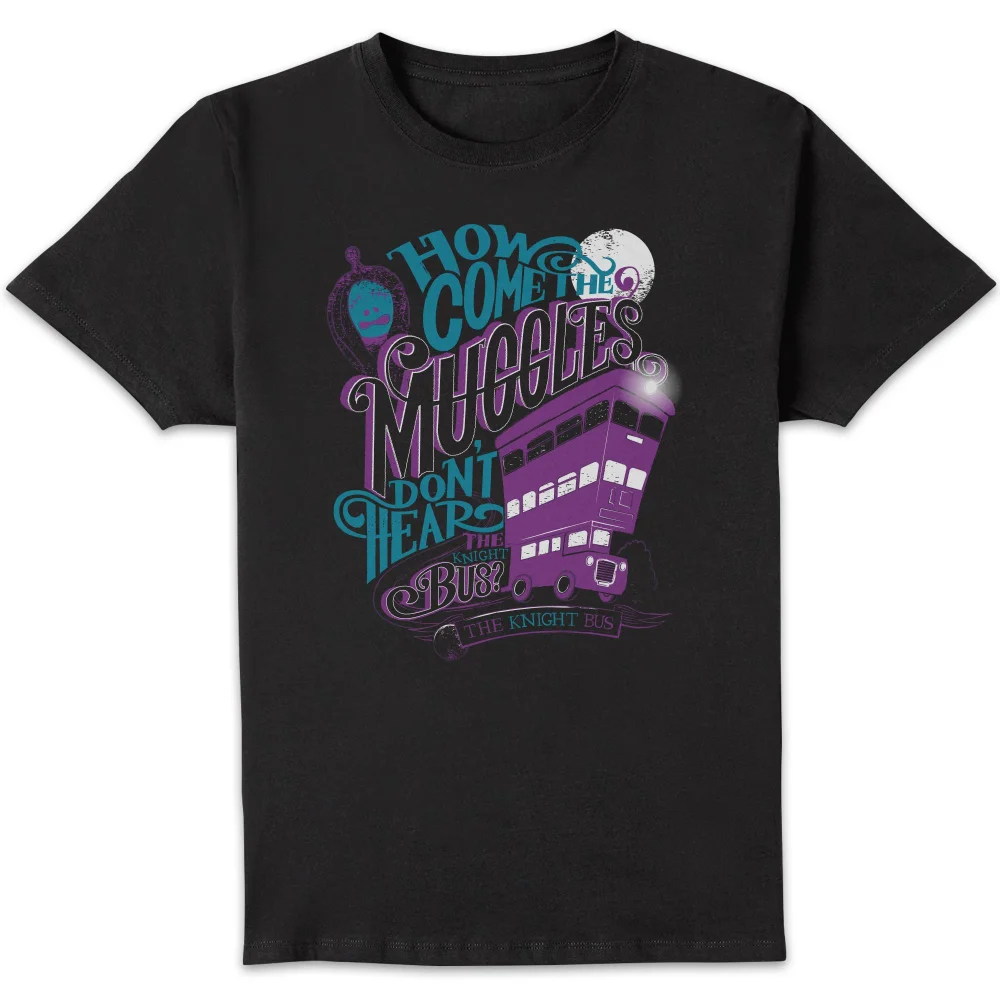 Harry Potter Knight Bus t-shirt - Zwart - S Afbeelding 1