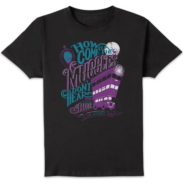 Harry Potter Knight Bus t-shirt - Zwart