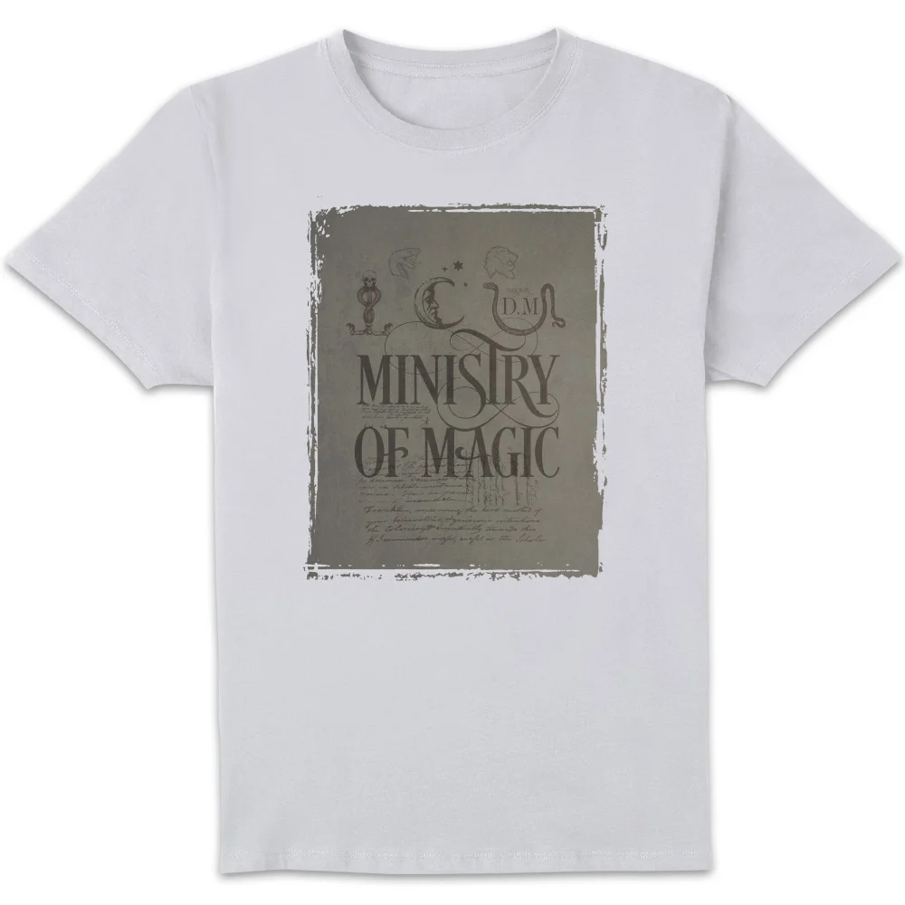 Harry Potter Ministry Of Magic t-shirt - Wit - S Afbeelding 1
