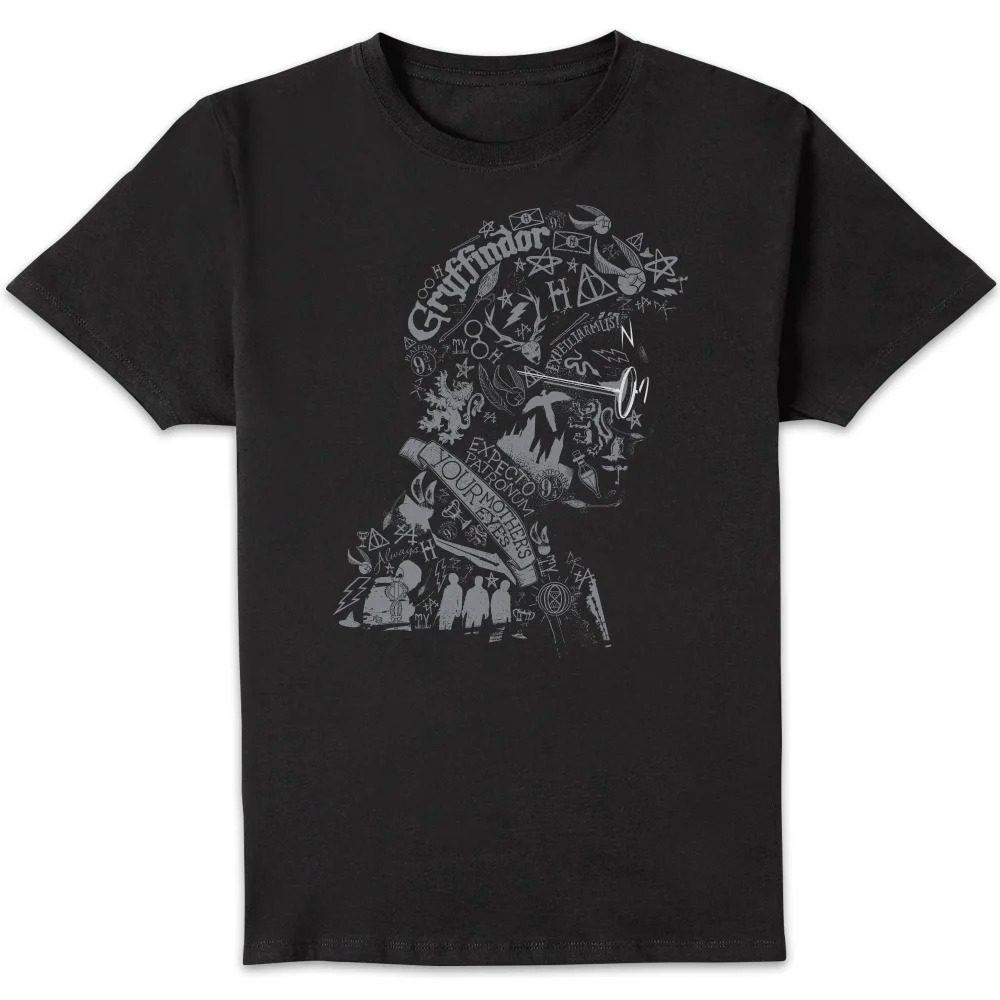 Harry Potter Harry Potter Head t-shirt - Zwart - S Afbeelding 1