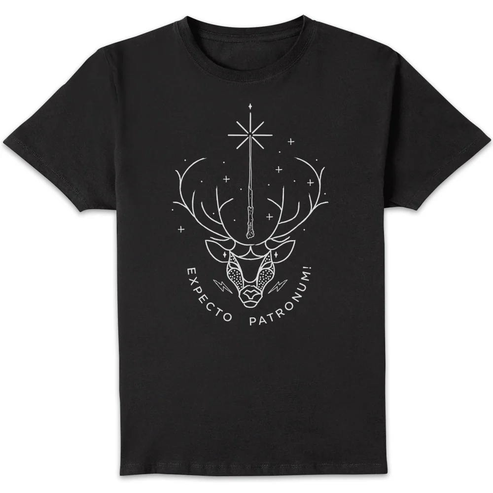 Harry Potter Expecto Patronum t-shirt - Zwart - S Afbeelding 1