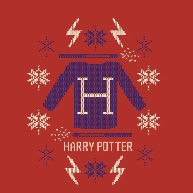 Harry Potter Christmas Sweater t-shirt - Rood