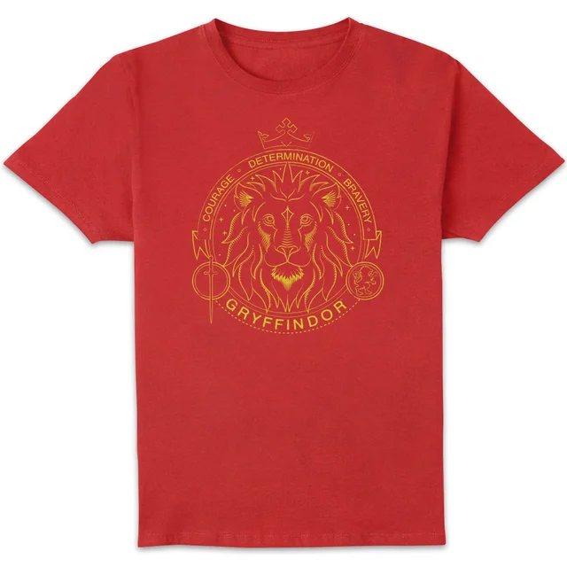 Harry Potter Gryffindor Lion Badge t-shirt - Rood