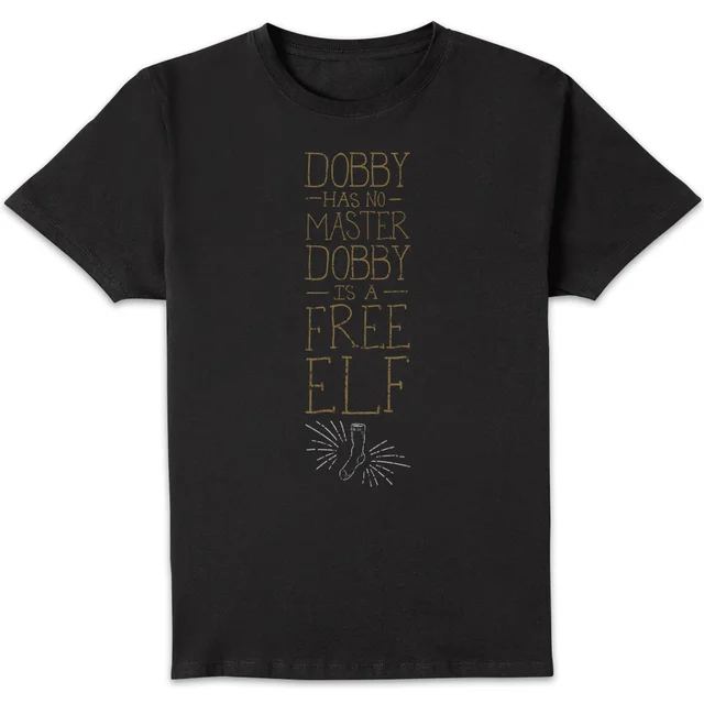 Harry Potter Dobby Is A Free Elf t-shirt - Zwart