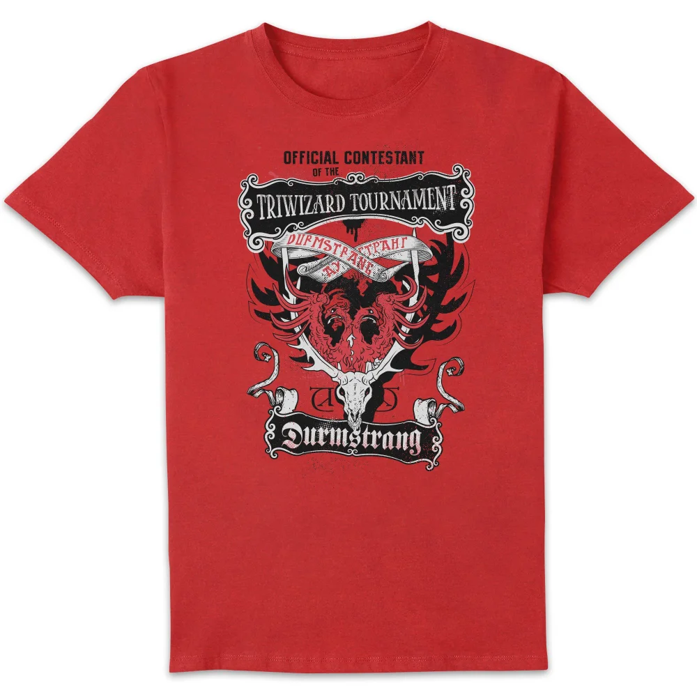 Harry Potter Triwizard Tournament Durmstrang t-shirt - Rood - S Afbeelding 1