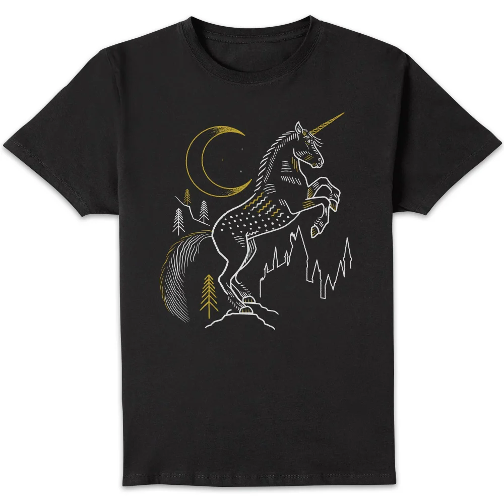 Harry Potter Unicorn t-shirt - Zwart - S Afbeelding 1