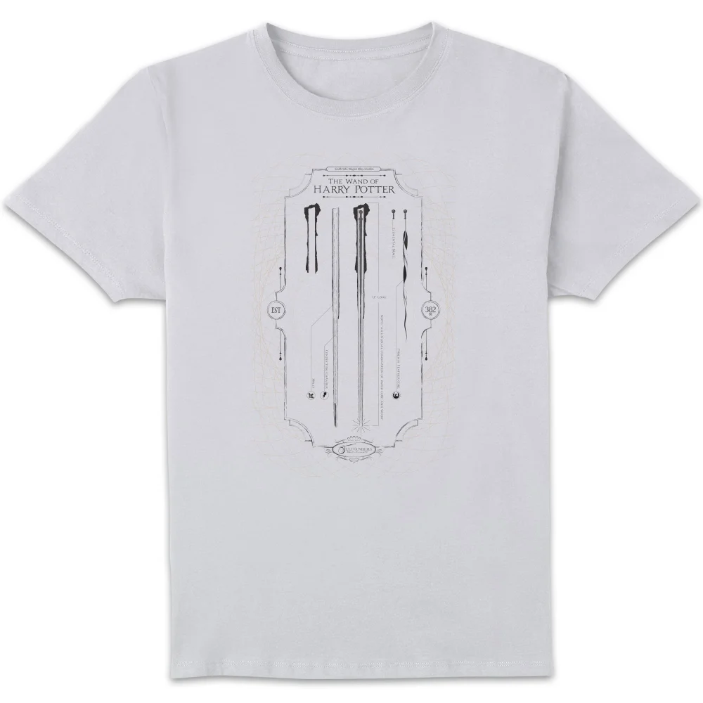 Harry Potter Wand Of Harry Potter t-shirt - Wit - S Afbeelding 1