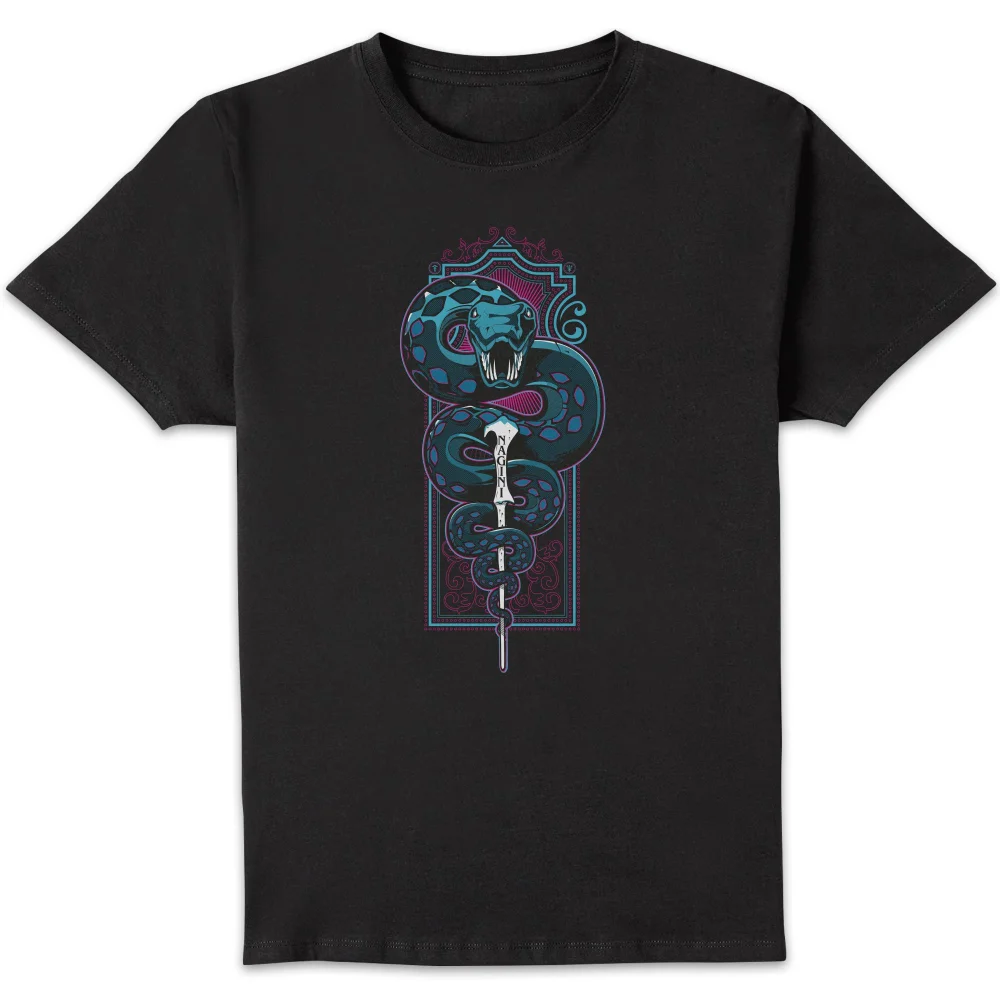 Harry Potter Nagini Neon t-shirt - Zwart - S Afbeelding 1