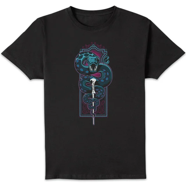 Harry Potter Nagini Neon t-shirt - Zwart