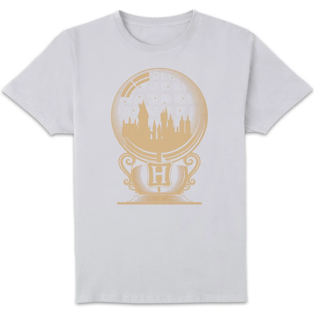 Harry Potter Hogwarts Snowglobe t-shirt - Wit - S Afbeelding 1