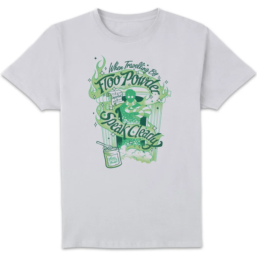 Harry Potter Floo Powder t-shirt - Wit - S Afbeelding 1