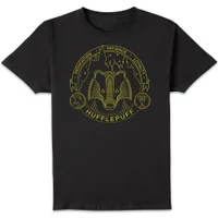 Harry Potter Hufflepuff Badger Badge t-shirt - Zwart