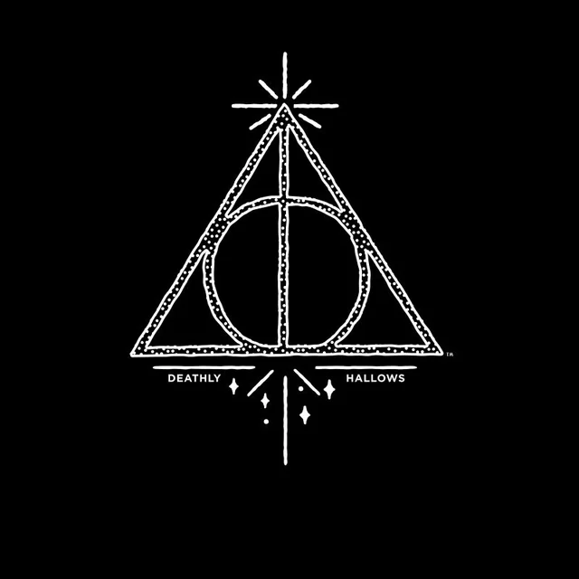 Harry Potter Deathly Hallows t-shirt - Zwart