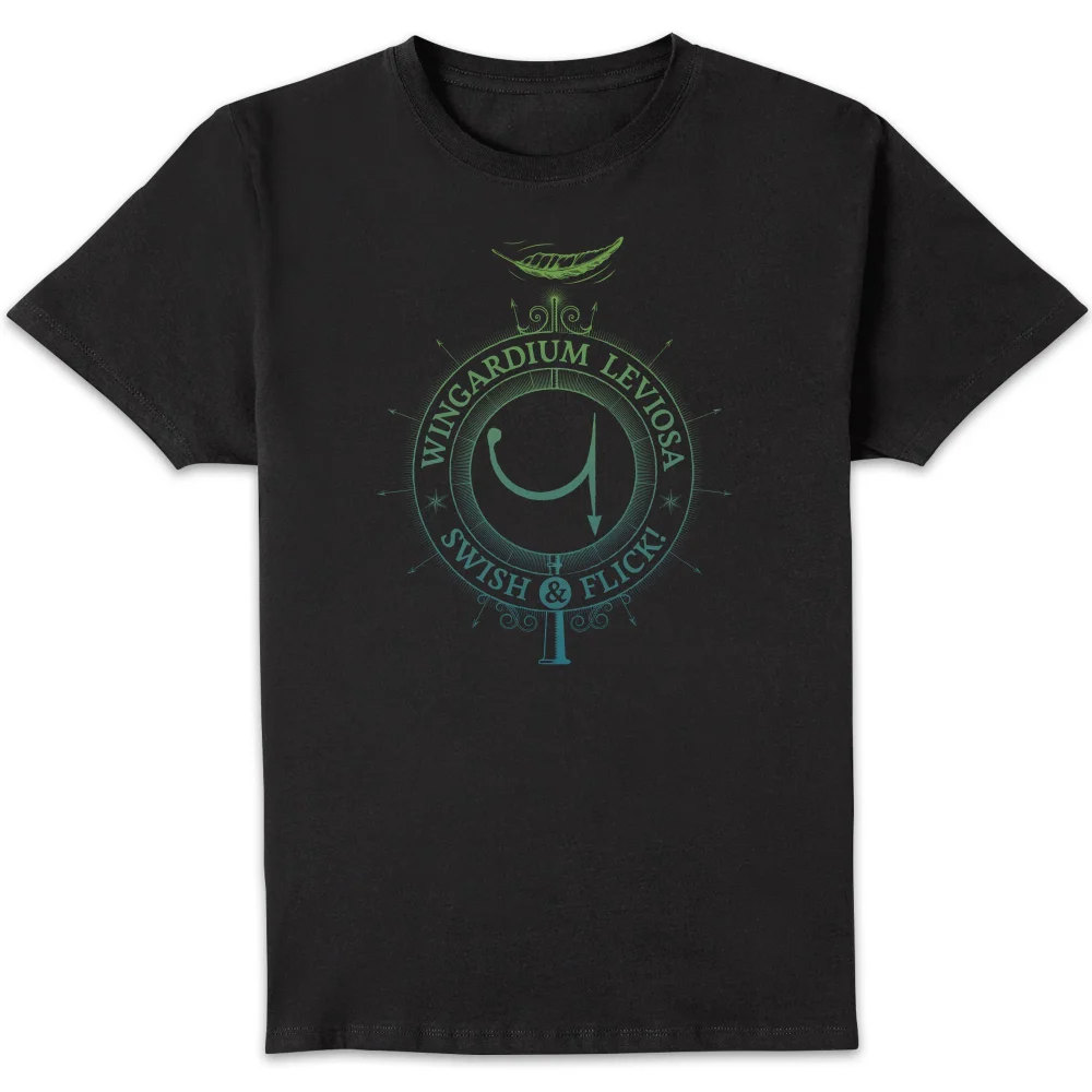Harry Potter Wingardium Leviosa t-shirt - Zwart - S Afbeelding 1