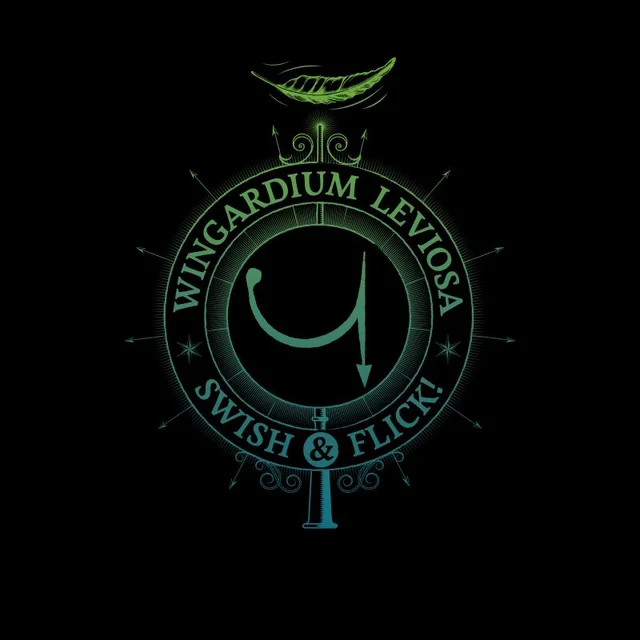 Harry Potter Wingardium Leviosa t-shirt - Zwart
