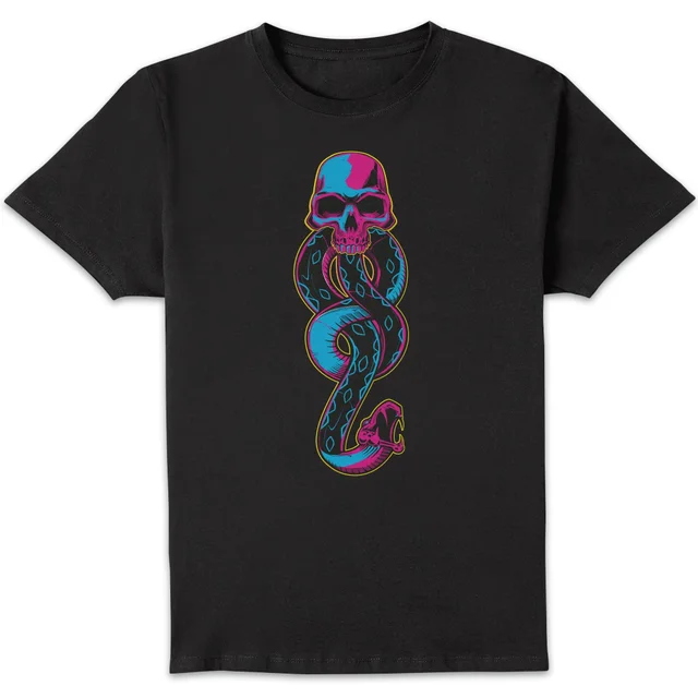 Harry Potter Dark Mark Neon t-shirt - Zwart