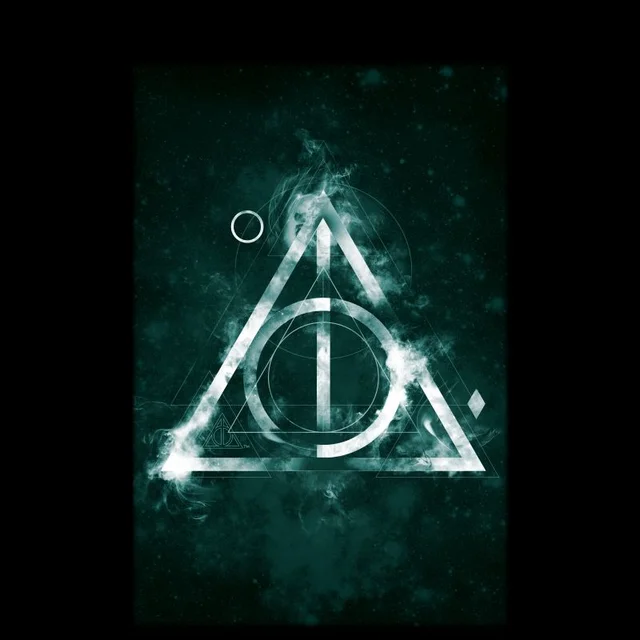 Harry Potter Hallows Painted t-shirt - Zwart