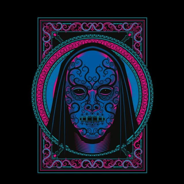 Harry Potter Death Mask t-shirt - Zwart