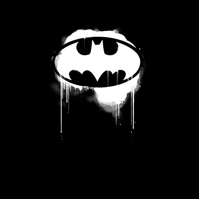 Justice League Graffiti Batman Men's T-Shirt - Black