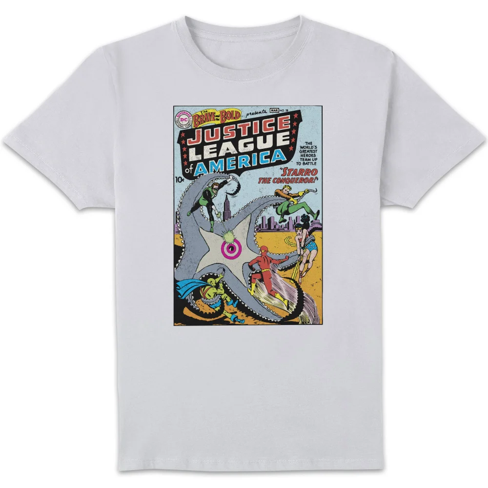 Justice League Starro The Conqueror Cover Men's T-Shirt - White - S Afbeelding 1