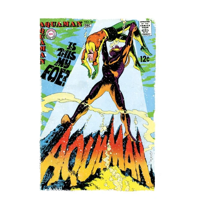 Justice League Aquaman Cover Men's T-Shirt - White